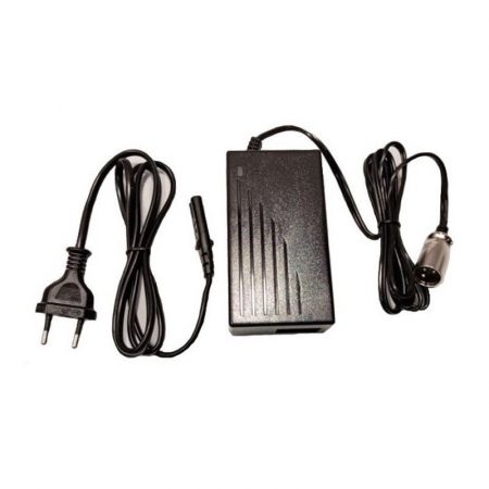 Recambio del cargador completo de 36V a 2,0Ah para baterías Li-Ion para patinete eléctrico Rocket 800W.