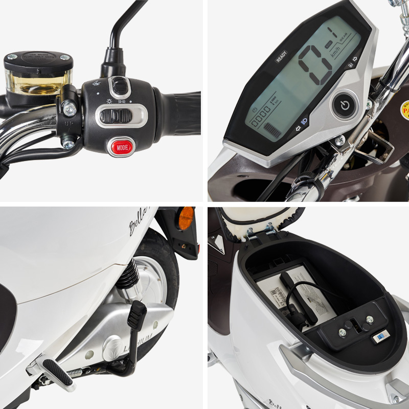 Scooter eléctrico 1200W matriculable, componentes