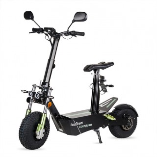 Patinete eléctrico Centauro matriculable con asiento y pantalla LCD XXL Verde